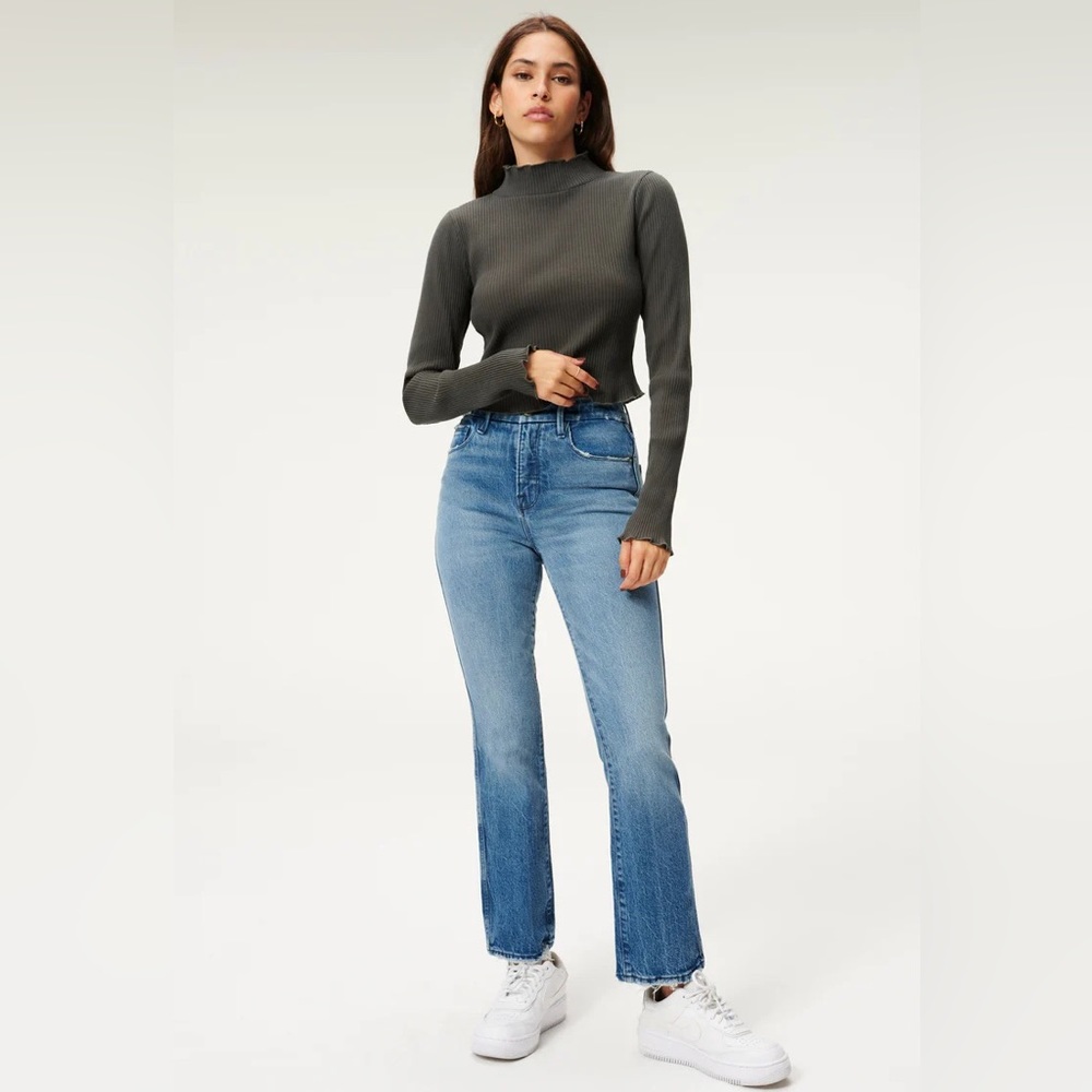 Good American Good Curve Straight in Blue858 NWT size 14 (32)